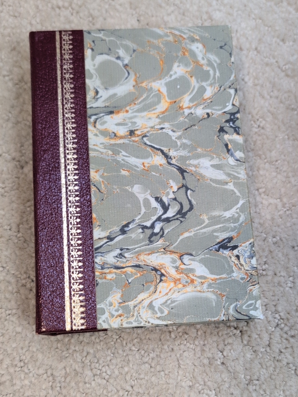 Vintage Huckleberry Finn Marbled Faux Book Box Playing Card Set
